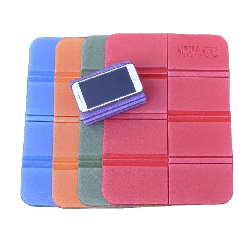 Outdoor XPE Eight Fold Seating Pillow Camping Cushion Hiking Seat Pad Small Foldable Waterproof Foam Mat with Storage Bag