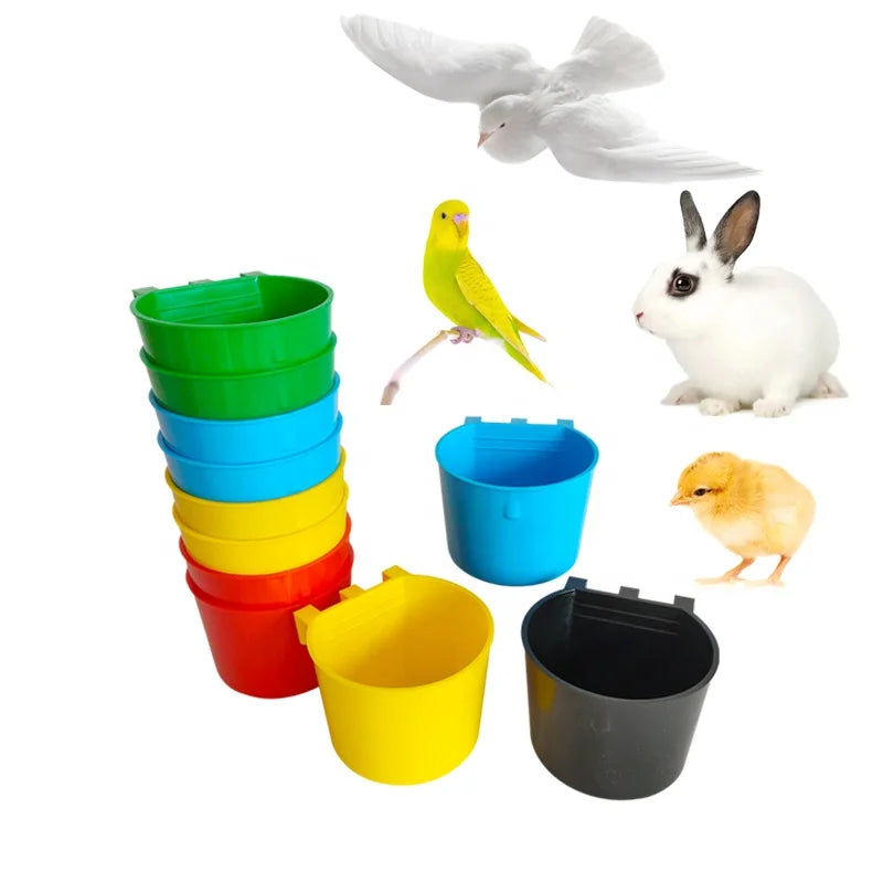 YZB LMB11 Feeders and Waterer Coop Cup Water Bottles for Pigeon Quail Parakeets Rabbit Poultry