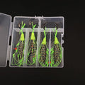 6-Hook Explosion Fishing Lure Bait Trap Feeder Cage with Stainless Steel Springs for Lake & River Fishing