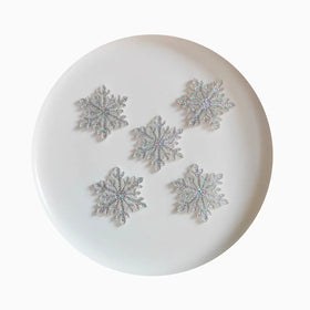 Glitter Snowflake Resin Kawaii Cabochons Winter Gifts Flatback Fit Hair Pin Phone Cover DIY Handmade Material Supplier