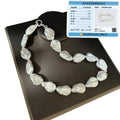 16-18 Inch 100% NATURE FRESHWATER Big Baroque PEARL NECKLACE-good Quality-Fashion Clasp Certificate Need extra Usd 4/pc