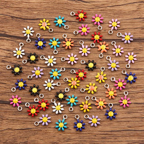 Charms Flower Sunflower Daisy Pendant Crafts Making Findings Handmade Jewelry DIY