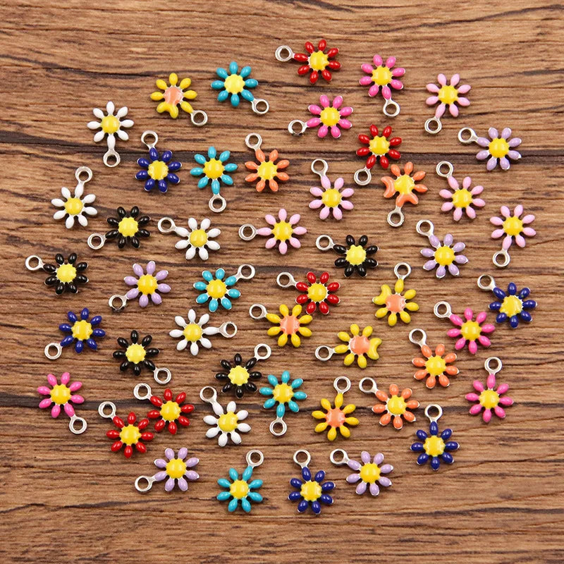 Charms Flower Sunflower Daisy Pendant Crafts Making Findings Handmade Jewelry DIY