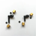 Printer DX5 Ink Damper Connector for Epson 4880 4800 4450 4400 L Shape Plastic Ink Tube Fittings With Copper Nut