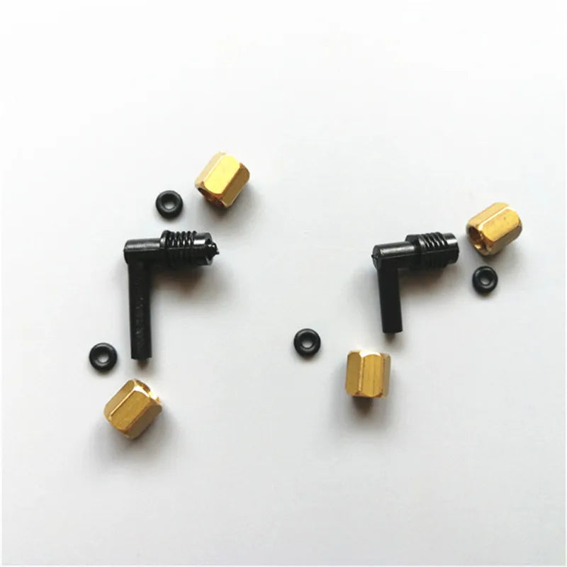 Printer DX5 Ink Damper Connector for Epson 4880 4800 4450 4400 L Shape Plastic Ink Tube Fittings With Copper Nut