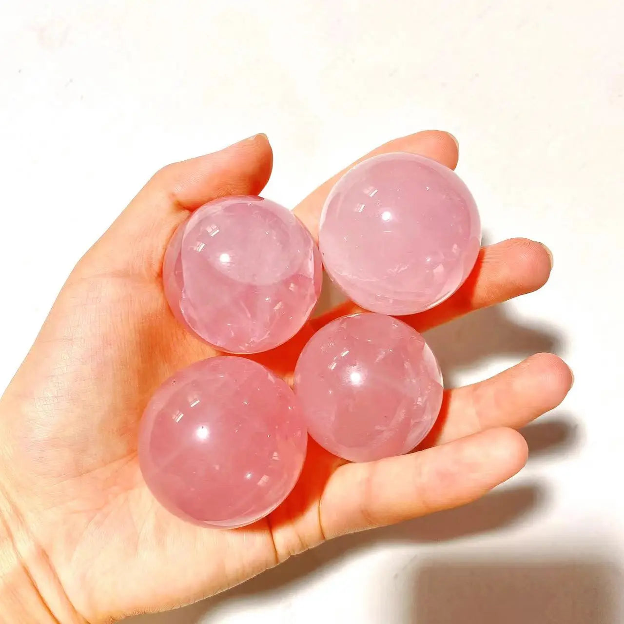 Wholesale Natural High Quality Rose Quartz Sphere Crystal Crafts for Decoration