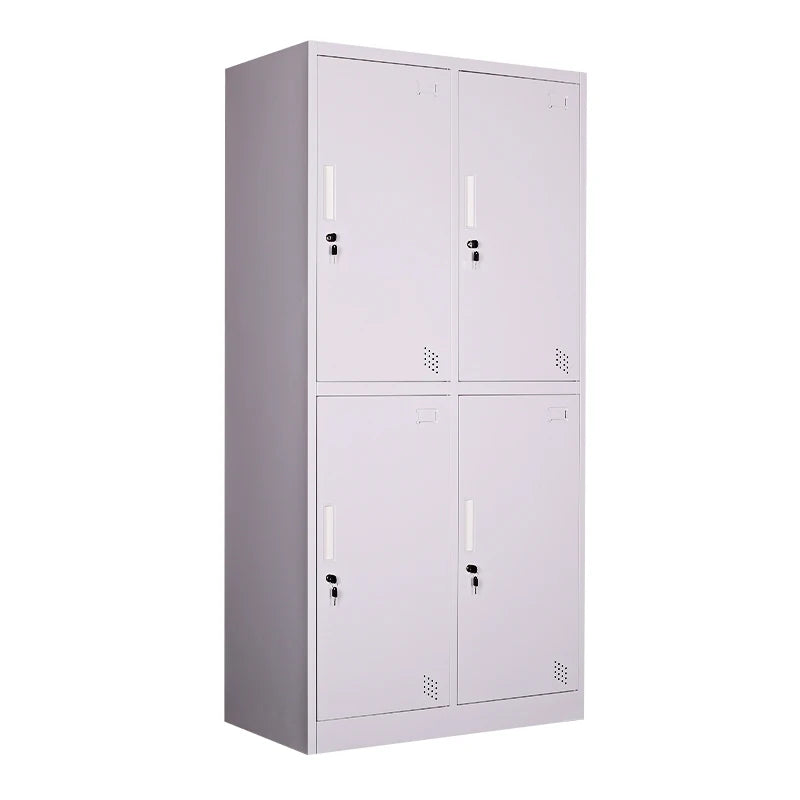 High Quality 4-Door Key Lock Metal Steel Lockers Modern Design Employee Cabinets for Gym Laundry Bedroom School