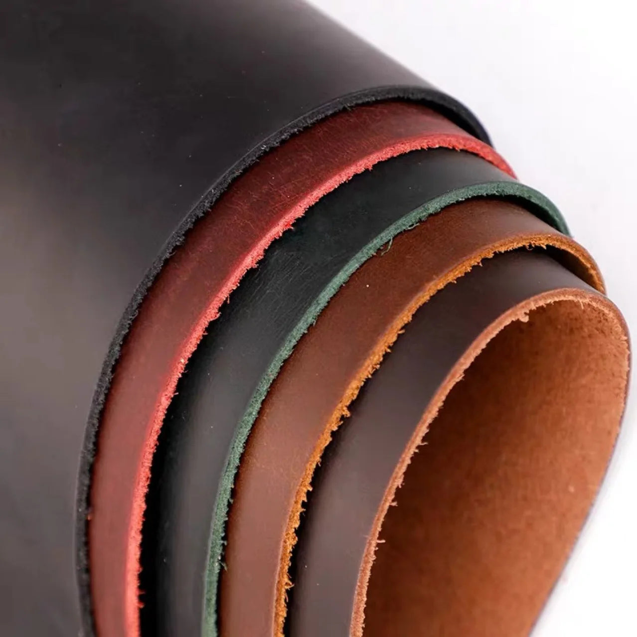 1.8~2.0mm Genuine Leather Crazy Horse Leather Material Leathercraft Vintage Oil Tanned Leather Piece Pull-Up Cowhide