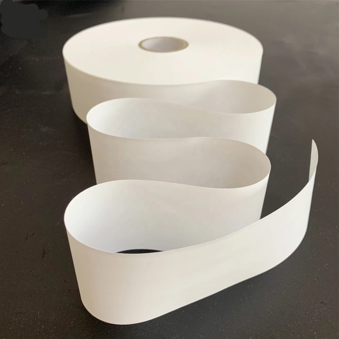 White Color Eco-friendly Blank Clothing Nylon Taffeta Care Tape Paper Label Ribbon Roll for Thermal Transfer Printing