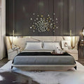 Modern Italy High End Elegant Villa Bed Set Beige High Quality Queen Size Bedroom Sets Luxury king Size Royal