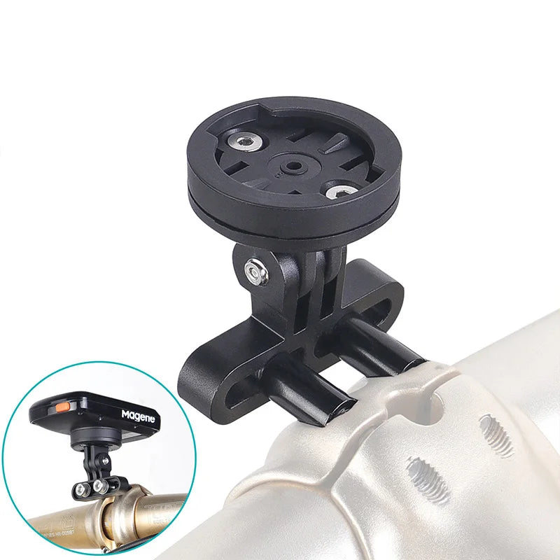 Adjustable Bike Computer Mount - Aluminum Bicycle Mount Compatible with Garmin Bryton Wahoo GoPro Action Camera Holder