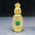 15ml Ready Stock Gold Antique Glass Luxury Dropper Bottle for Serum Oil Face Essential Oil Dropper Perfume Bottle Crown Lid