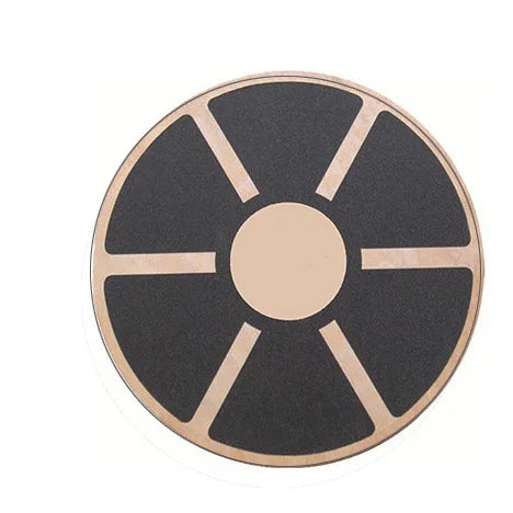 Get-Fit 40cm Non-Slip Round Fitness Equipment Wood Waist Workout Twisting Board Basics Balance Disc for Workout Wobble Material