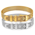 Nabest 2024 Trend 18k Gold Plated Stainless Steel Watchband Bracelets Women Adjustable Watch Strap Bracelet