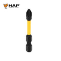 S2 PZ2 50MM Impact Bits Hand Tools Steel Handle Screwdriver Bit for Electric Screwdriver Pozi Head Type (1 Piece)