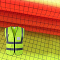 300D Conductive Anti-Static Waterproof PU Coated Oxford Fabric Hiv Yellow Breathable for Workwear Uniform Bags Outdoor Awning