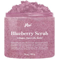 Private Label Deep Cleansing Exfoliating Blueberry Body Scrub with Collagen Stem Cell & Biotin Skin Care for Men and Women