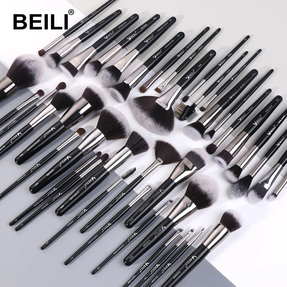 BEILI Private Label Pinceaux Maquillage Professional Beauty Makeup Brushes Luxury Cosmetic Makeup Brush Set