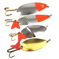 80mm 18g Trolling Metal Fishing Lure Stencils Hard Spinner Bait Saltwater Fishing Lures Spoon Lures
