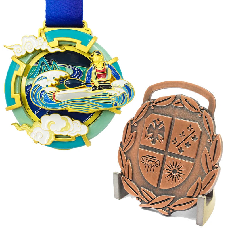 Manufacturer Zinc Alloy Personalized Table Tennis Cycling Soccer Trophies and Medals Custom Metal Swimming Dance Custom Medals