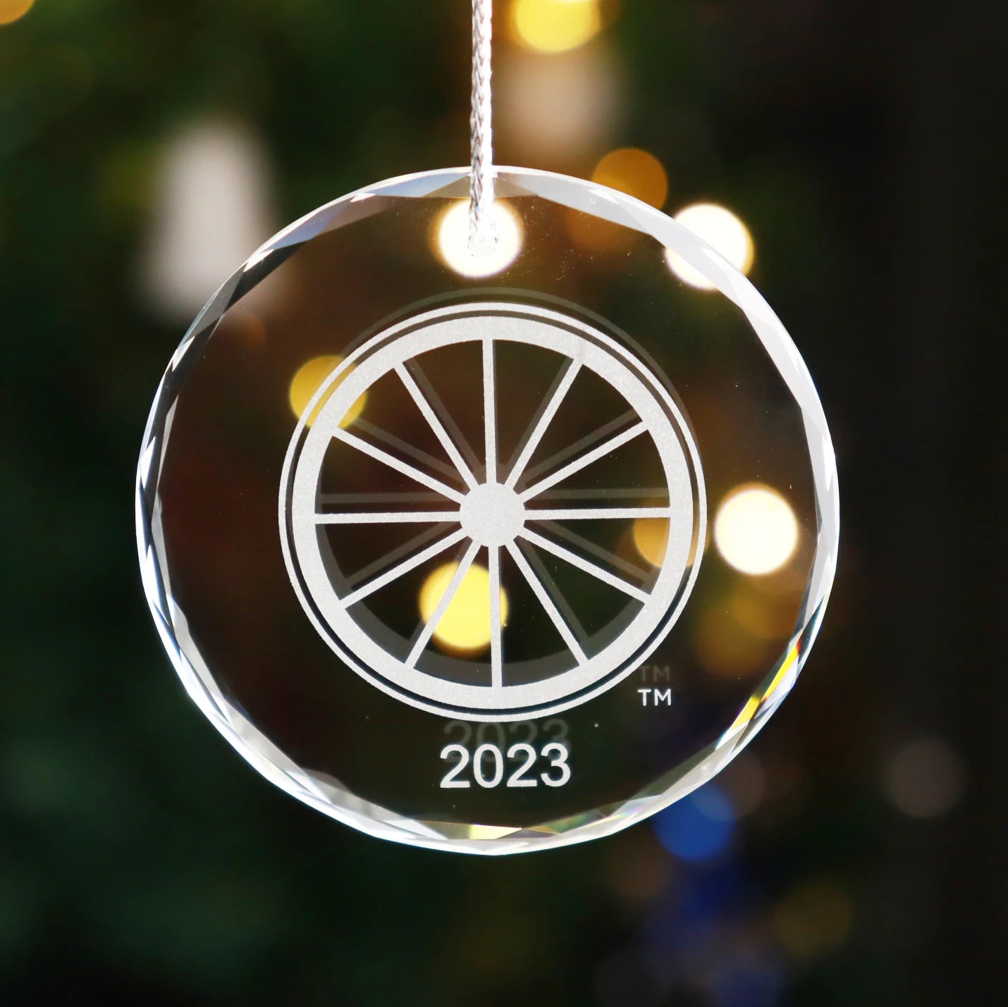 Personalized Engraved LOGO Crystal Christmas Decoration Gift Hanging Christmas Tree  Custom Crystal Glass Ornament