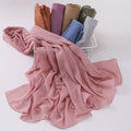 Zifeng OEM Latest Hot Selling Muslim Women's Plain Embroidered Chiffon Hijab