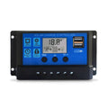 Dual USB LCD Display 12V/24V PWM Solar Panel Battery Controller Regulator Solar Charge Controller with Dual USB LCD Display