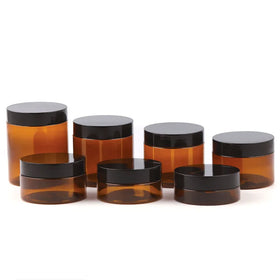Empty Bright Brown Amber Bottle 200ml 200g Shampoo Storage Container Face Care Hair Film Cosmetic Cream Jar