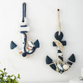 Eco-Friendly Mediterranean Party Decor HYB04 Wooden Boat Model Nautical Anchor & Ship Decor