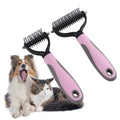 Pet Fur Knot Cutter Stainless Steel Blade Shedding Hair Remover Brush Cat Dog Grooming Tool Comb