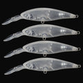 9.3cm/4.5g Blank Hard Lures Unpainted Fishing Baits DIY Bass Fishing Lures Crankbaits Hard Bait