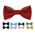 Wholesale Custom Polyester Bow Ties Striped Rose Pink Blue Green for Men & Women Dress Shirt & Party Wedding Cravat Gifts