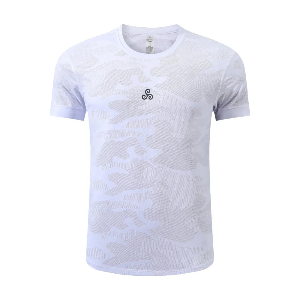 Logo Service Plus Size Fitness Wear Men Compression Shirts Short Sleeve Running Athletic Fitness Shirt