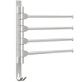 Aluminum Rotates 360 Degrees Bathroom Towel Bar Wall Mounted Towel Rail Modern Hotel Bathroom Accessories