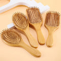 Customize Logo Anti-Static Bamboo Air Cushion Hair Comb Salon Household Hotel Massage Hair Brush Wooden Hair Comb