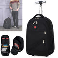 New Design Customized Logo Empty Trolley Backpack Water Resistant Business Large Wheeled Rolling Wheels Backpack