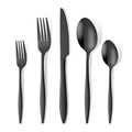 Eco-Friendly 430 Stainless Steel 20-Piece Personal Flatware Set Thickened Western Gold Cutlery with Gift Box for Casual Dining