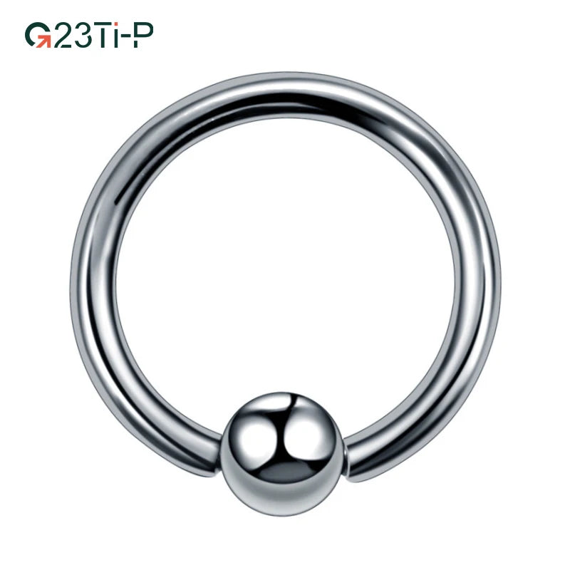G23 Titanium Clip Ball Circle Labret Multipurpose Lip Nose Ring Body Piercings Surgical Jewelry