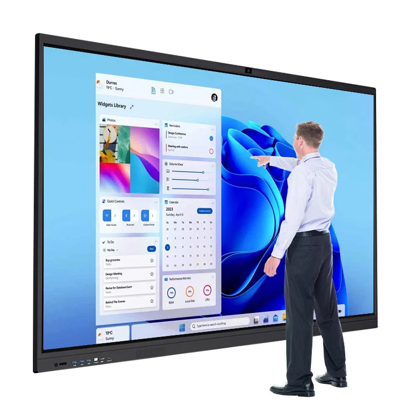 65 Inch All in One Monitor LCD Digital Touch Screen Display Smart Board Touch Screen Interactive for Board Rooms