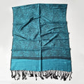 Custom Jacquard Floral Pashmina Scarf Shawl 180X70CM Acrylic Long Tassels Paisley Scarf