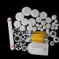 Early Riser Hot Selling 46pcs Fondant Flower Mold Tool Sets Cartoon Steamed Bun Print Decoration Mouldings Cake Tools