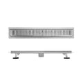 Modern 24-Inch Anti-Odor Stainless Steel Long Floor Drain Hotel Use Shower Hair Catcher Factory Supplied Drains