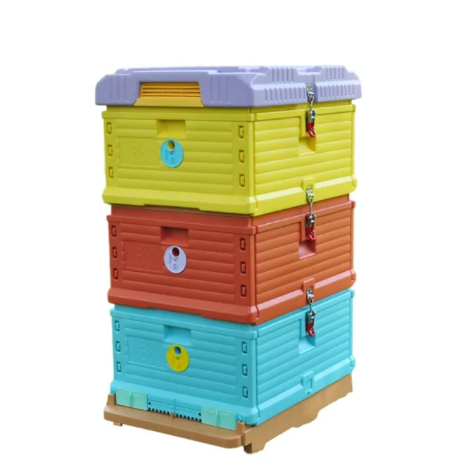 Beekeeping Equipment Newest PS Plastic Thermo Beehive Kit 10 Frames Two Layers Chenduan CD-BH-11 1 Year Warranty