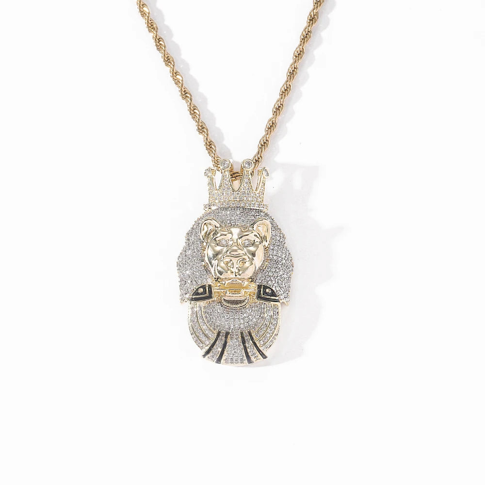 CN407 Hip Hop Pendant Micro Pave with CZ Stones Necklace Men Gift Jewelry