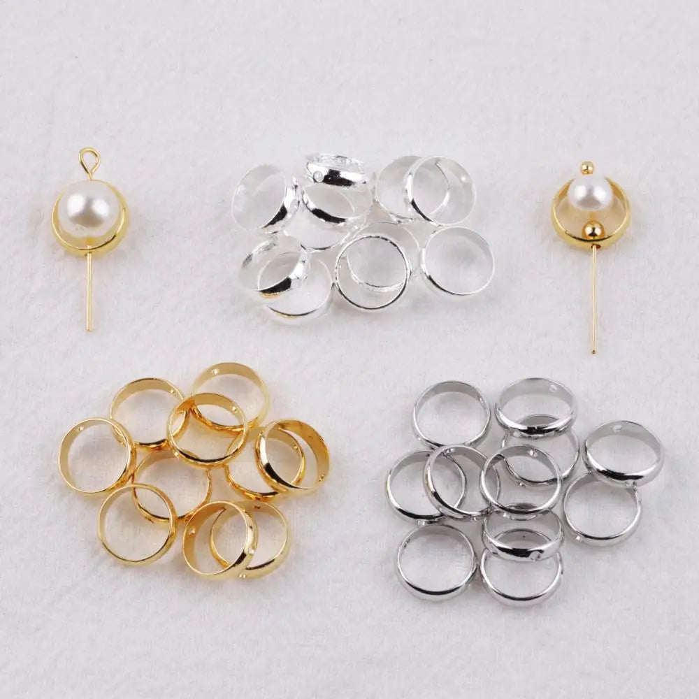 DIY Jewelry Making Bulk Brass Frame Beads Plated Different Size for Choice More Colors for Choice 300PCs/Bag 1610828