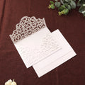 White Pink Bridal Shower Laser Cut Invitation Card Birthday Wedding Invitation Card with Envelope