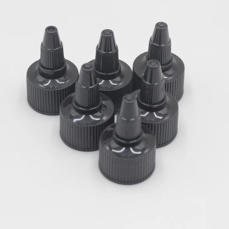 Factory Price Long Nozzle Spout Cap20/410 24/410 28/410 Twist Top Cap Screw Plastic Twist Top Cap for Hair Oil Squeeze Bottle