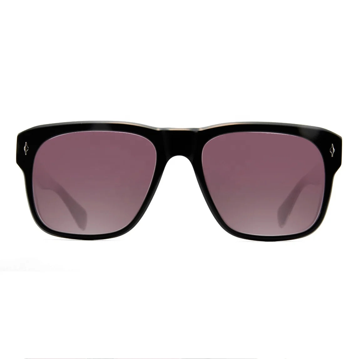 Luxury Designer Oversized Acetate Sunglasses Men Vintage Square Sun Glasses UV400 Occhiali Da Sole Uomo Rivets Eyeglasses Frame