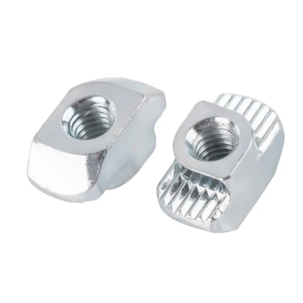 Minde 100Pcs M6 Hammer Head Fastener Nut T Slot Nuts for 3030 4040 Aluminum Extrusion Profile
