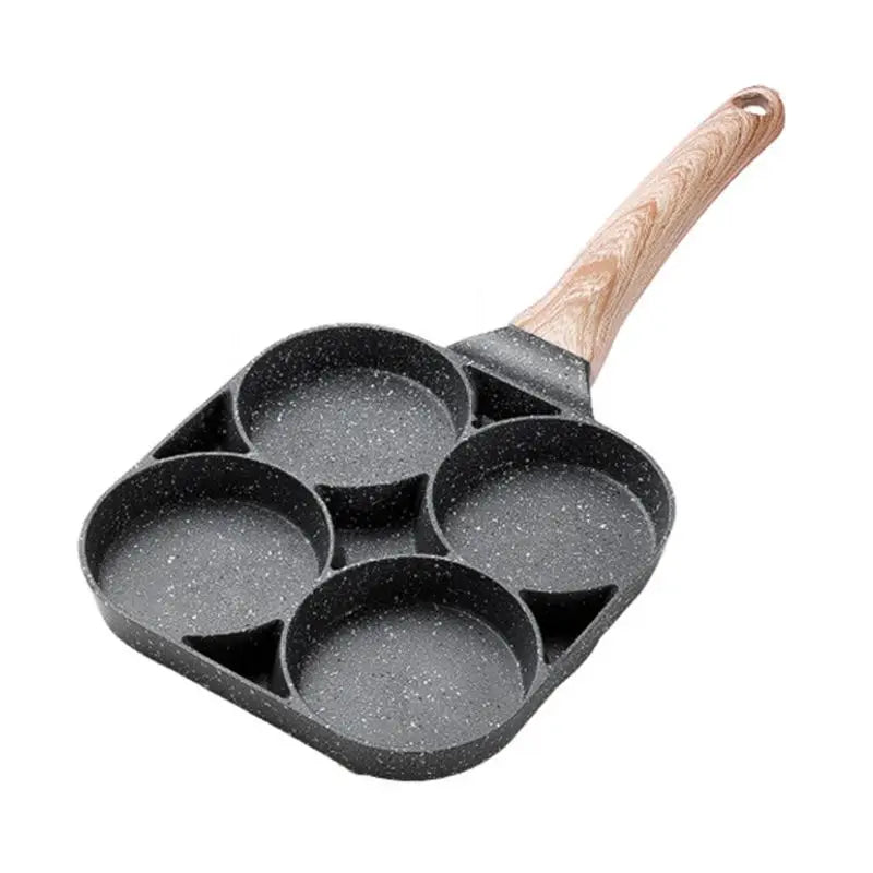 Dropshipping Four-hole Frying Pot Thickened Omelet Pan Non-stick Egg Pancake Steak Pan Cooking Egg Ham Pans Breakfast Maker